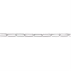 Mini Rectangle Trace Chain Loose By the Metre ECO Superior Sterling Silver (Anti Tarnish)
