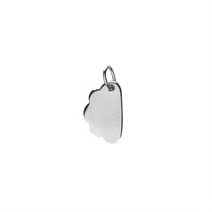 Cloud Charm Pendant 7x12mm Sterling Silver (STS)