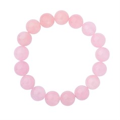 Rose Quartz 12mm Gemstone Bead Bracelet