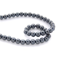 10mm Hematine 40cm shaped bead strand