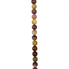 10mm Round gemstone bead Mookaite 40cm strand