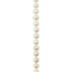 6.5-7.5mm Potato Pearl White 40cm Strand (Best Value)