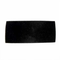 Black Velour Pad with Grey Sponge for Necklace Box 218x90x25mm