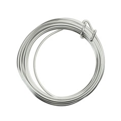 Parawire 12 Gauge (2.05mm) Non Tarnish Silver Plated Wire 5ft (1.5m) Coil