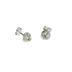 6mm Knot Earstud Sterling Silver (STS)
