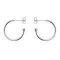 Superior 20mm Ear Hoop & Ball with Scrolls Silver Plated
