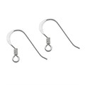 STS Essentials  - Fish Hook Earwire with Spring 20x15mm Sterling Silver NETT