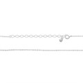 18" Fine Trace Chain Finished Necklace Chain With Extender Silver Plated