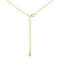 18" Fine Trace Chain Finished Necklace Chain With Extender Gold Plated