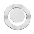 Rosette Circle Pendant with 25mm Pad for Cabochon Silver Plated